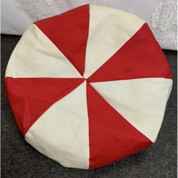 Vintage Six Flags Magic Mountain Red & White Pinwheel Cap Hat Souvenir Employee? - Picture 4 of 16